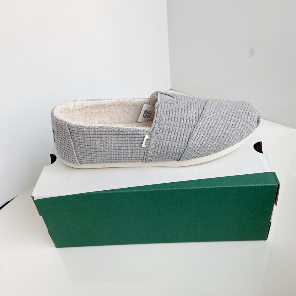 NWT Toms x West Elm Repreve Waffle Knit Alpargata